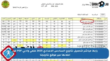 رابط مباشر لتحميل نتائج السادس الإعدادي 2025 علمي وأدبي PDF فور إعلانها عبر موقع نتائجنا